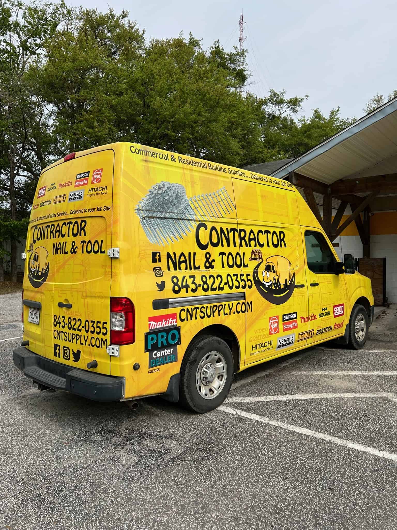 contractor nail and tool van